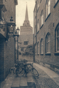 Alley and Bicycles, Oxford, England